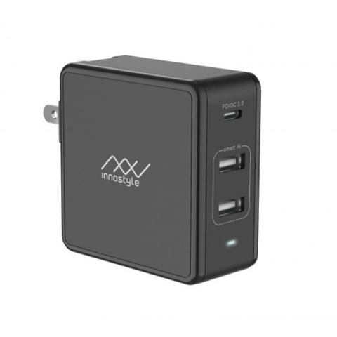 Adapter Innostyle Gomax Plus 73W (USB-C PD 61W + 2 USB-A Smart AI) (IC73-3PD)