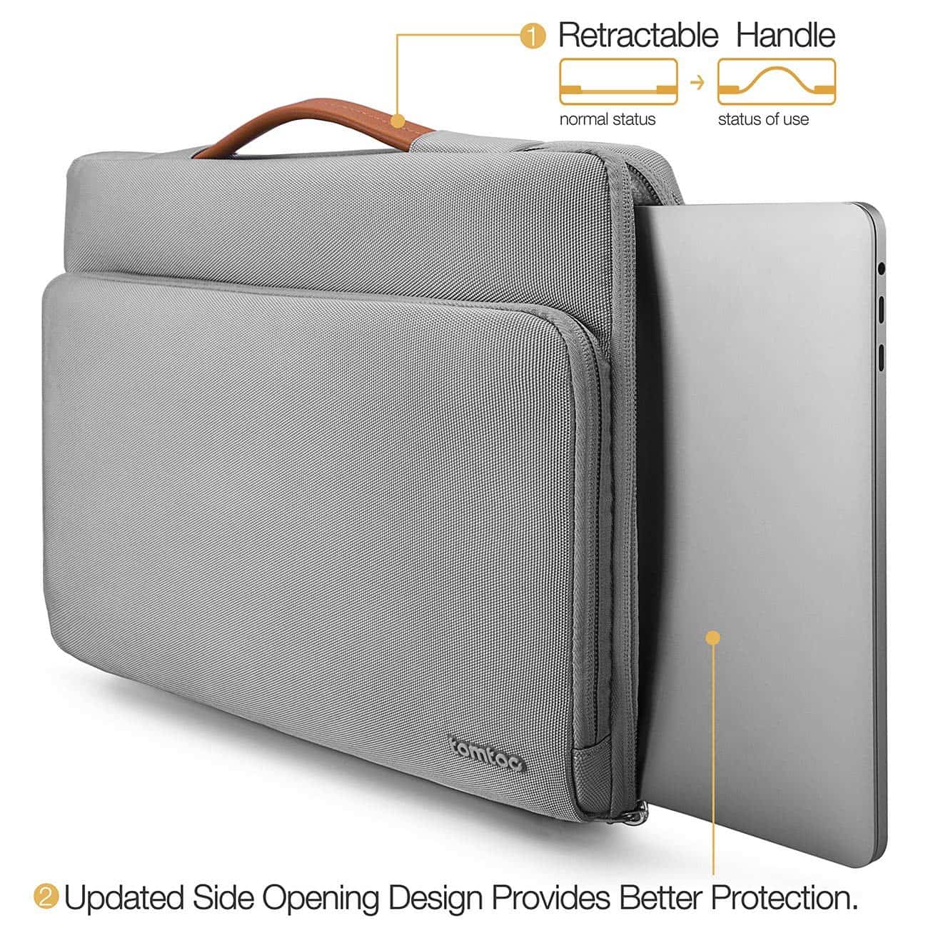Túi Xách Chống Sốc Tomtoc (USA) Briefcase Macbook Pro 13” - Gray (A14-B02G)
