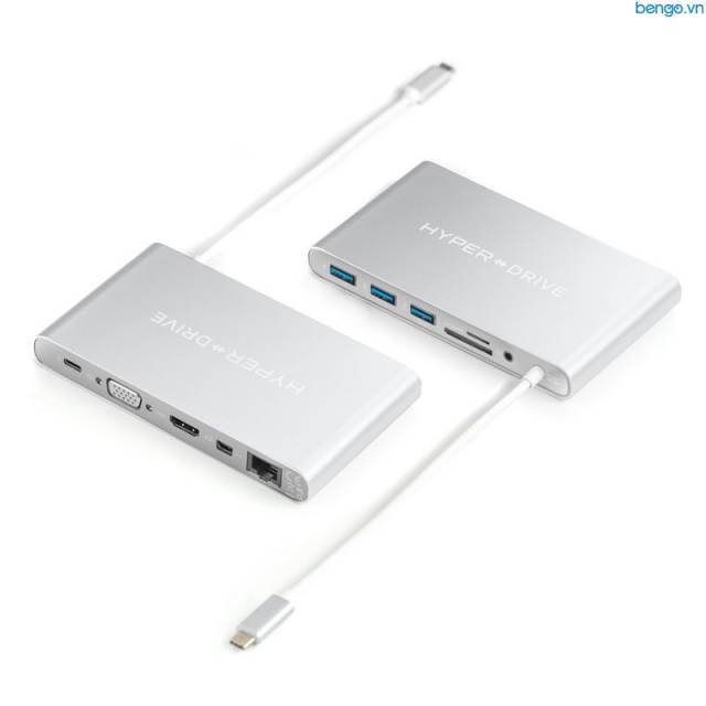 Cổng Chuyển Hyperdrive Ultimate 11-in-1 USB-C Hub For MacBook Pro/PC & Devices (GN30) 