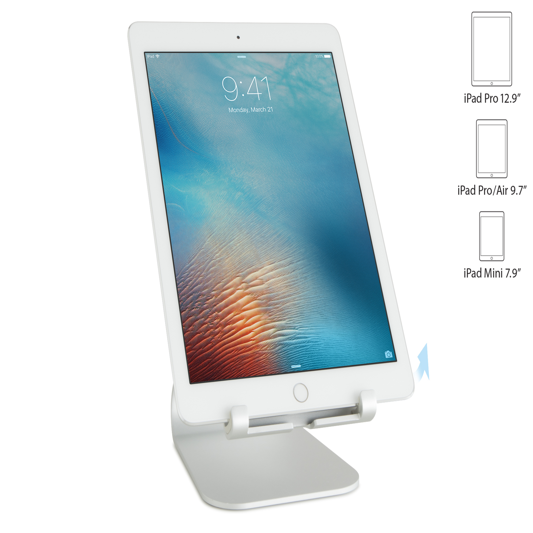 Đế Tản Nhiệt Rain Design (USA) MStand Tablet Plus - Silver (10053)