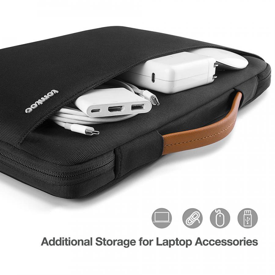 Túi Chống Sốc Tomtoc (USA) Spill-Resistant Macbook Pro 13'' - Black (A22-C02H01)
