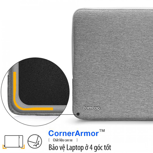 Túi Tomtoc (USA) 360° Protective Macbook Pro 15” - Gray (A13-E02G)
