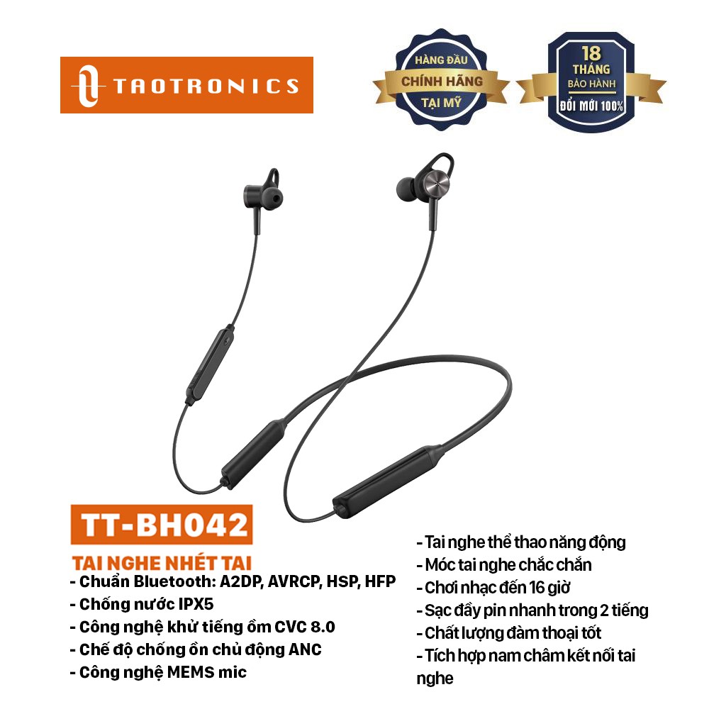 Taotronics Tai nghe thể thao bluetooth (TT-BH042)