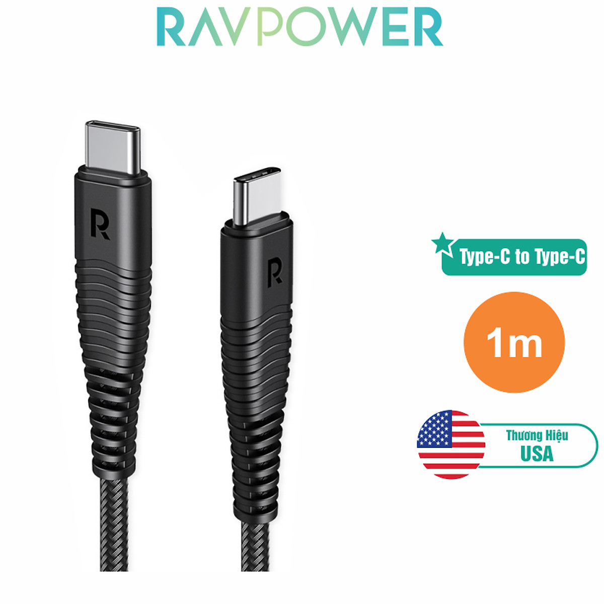 RAVPower RP-CB047 Type-C To Type-C 1M