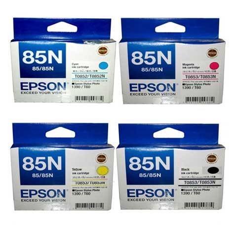 Mực in Màu Epson 85N- Hộp Mực Máy In Epson 1390 / T60 - Chính Hãng