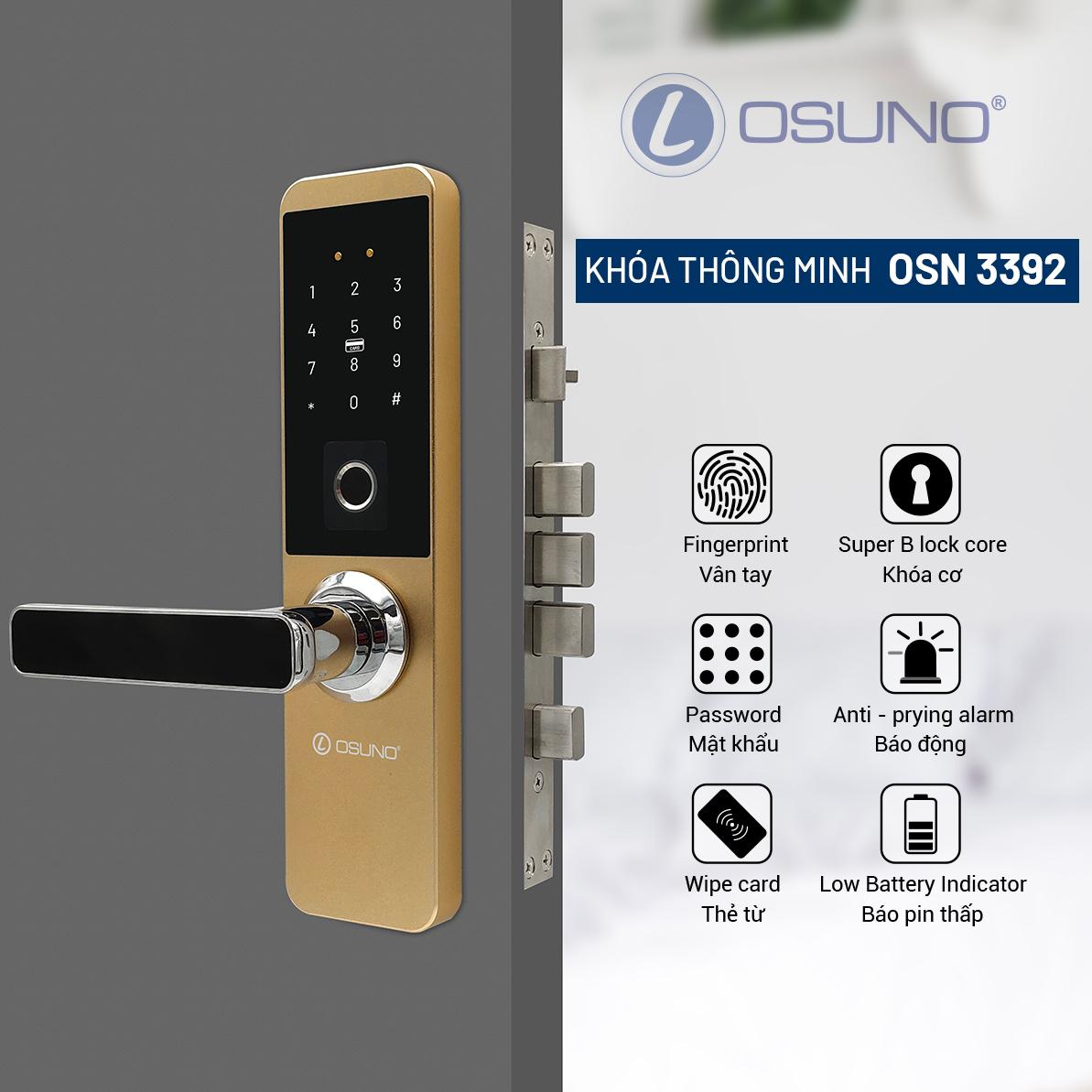 Khóa Cửa Thông Minh Osuno OSN- 3392