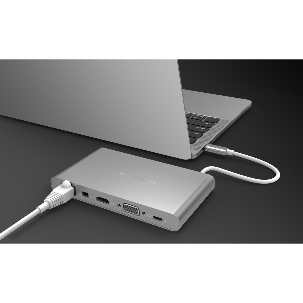 Cổng Chuyển Hyperdrive Ultimate 11-in-1 USB-C Hub For MacBook Pro/PC & Devices (GN30) 