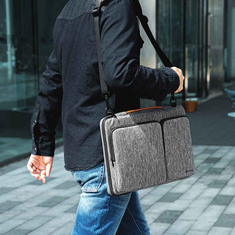 Túi Đeo TomToc (USA) 360* Shoulder Bags MacBook Pro 13'' New/ MacBook Air13'' 2019 Gray- A42-C02G