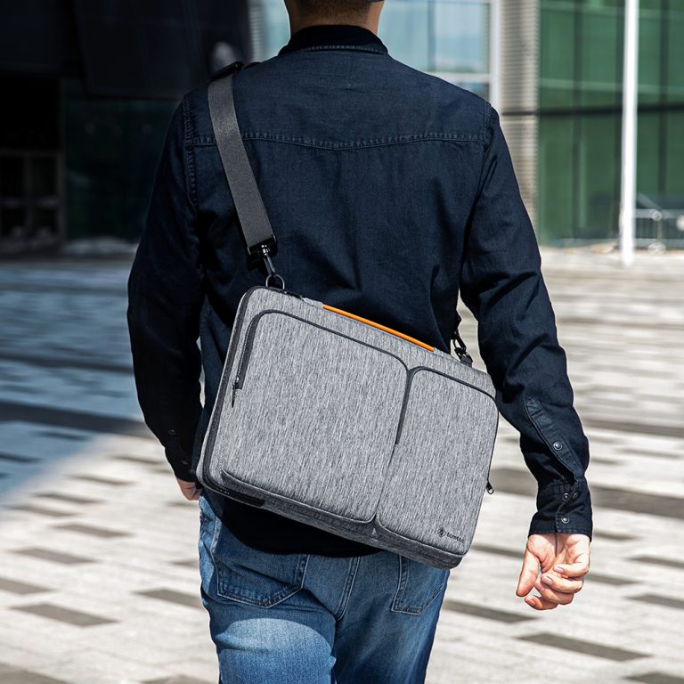 Túi Đeo TomToc (USA) 360* Shoulder Bags MacBook Pro 13'' New/ MacBook Air13'' 2019 Gray- A42-C02G