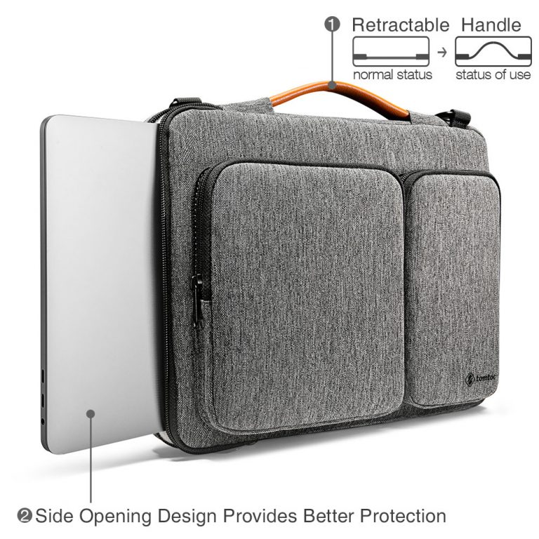 Túi Đeo TomToc (USA) 360* Shoulder Bags MacBook Pro 13'' New/ MacBook Air13'' 2019 Gray- A42-C02G