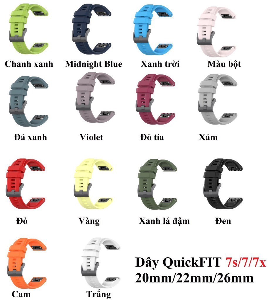 Dây Đeo Garmin QuickFit 22mm for Fenix 5/5 Plus/6/7/7X/7S