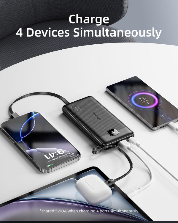 Sạc Dự Phòng Innostyle PowerGo MultiCharge 10000 Mah (Kèm 3 cáp) – IP20MC