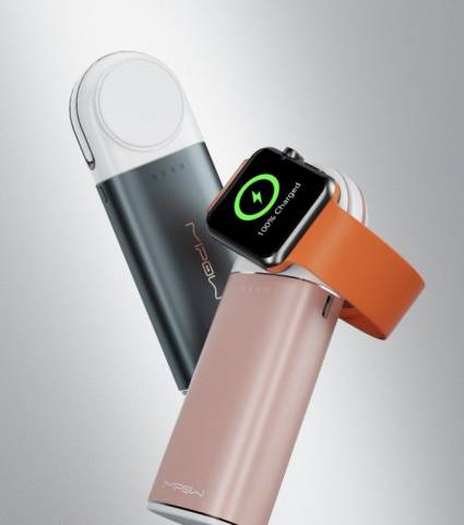 Sạc Dự Phòng Không Dây MiPow Tube 5000MAH Apple Watch & Iphone Lightning Cable
