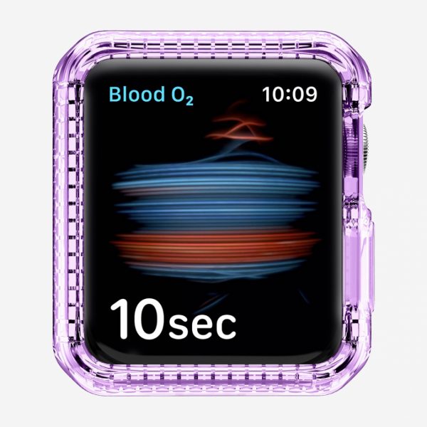  Bộ Ốp Lưng Itskins Spectrum // Clear- Antimicrobial Dành Cho Apple Watch SE/ 4/ 5/ 6 40/44MM