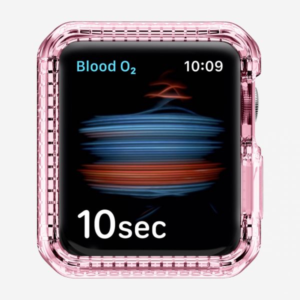  Bộ Ốp Lưng Itskins Spectrum // Clear- Antimicrobial Dành Cho Apple Watch SE/ 4/ 5/ 6 40/44MM