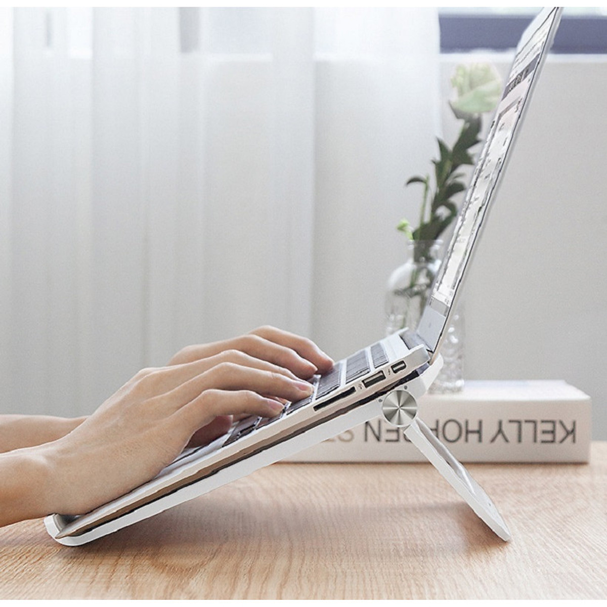 Gía Đỡ Tản Nhiệt  Hyperstand Folding Alumium For Macbook/Laptop/Ipad – HTU6