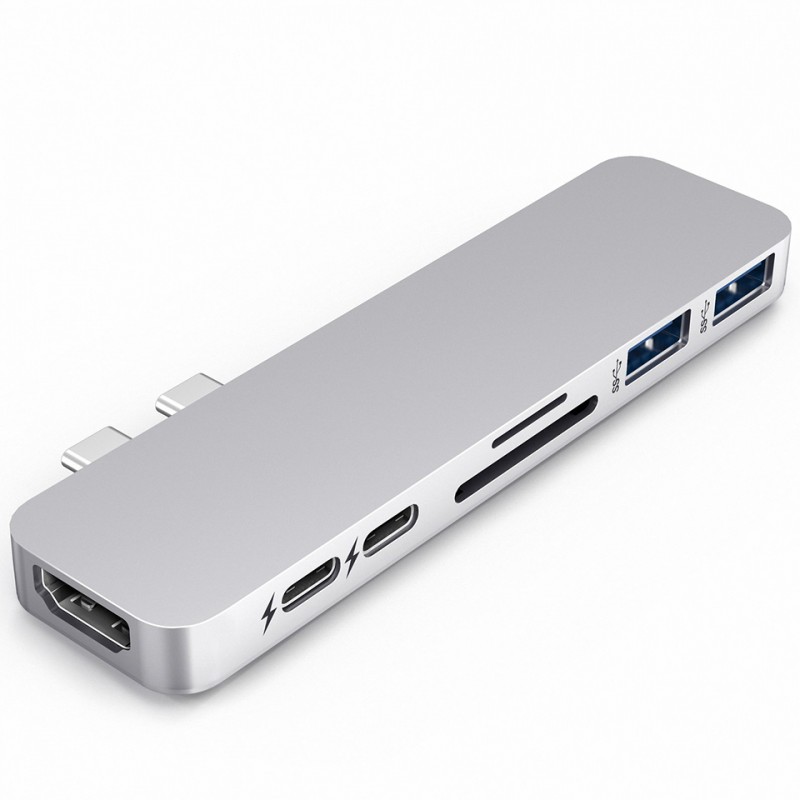 Cổng Chuyển HyperDrive Duo 7-In-2 HDMI 4K60HZ With Cable USB-C Hub (HD28C)