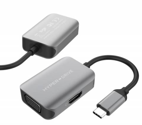 Cổng Chuyển HyperDrive 4K HDMI/VGA 2 IN 1 USB-C Hub HD-C2HV