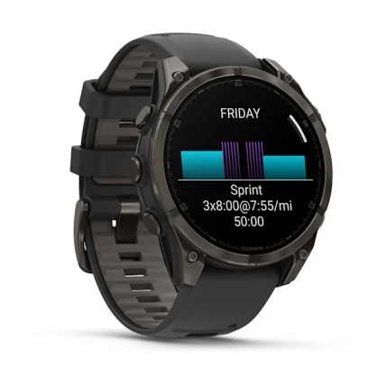 Đồng Hồ Garmin Fenix 8 Sapphire AMOLED Titanium 51mm Chính Hãng