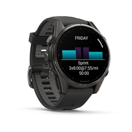 Đồng Hồ Garmin Fenix 8 Sapphire AMOLED Titanium 43mm Chính Hãng