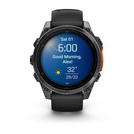 Đồng Hồ Garmin Fenix 8 AMOLED Thép 47mm Chính Hãng