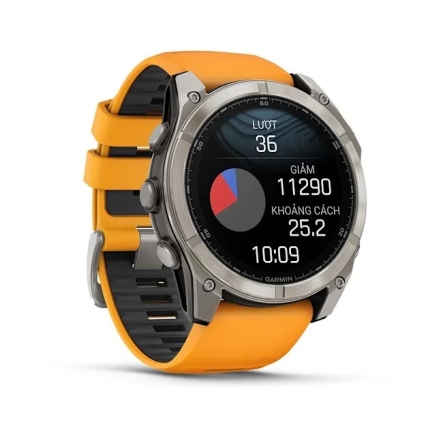 Đồng Hồ Garmin Fenix 8 Sapphire AMOLED Titanium 51mm Chính Hãng