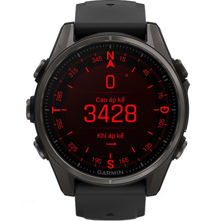 Đồng Hồ Garmin Fenix 8 Sapphire AMOLED Titanium 43mm Chính Hãng