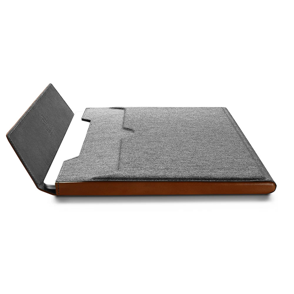 Túi Tomtoc (USA) Premium Leather For Macbook Pro/Air 13″ - Gray (H15-CO2Y)