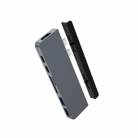 Cổng Chuyển HyperDrive Duo 7-In-2 HDMI 4K60HZ With Cable USB-C Hub (HD28C)