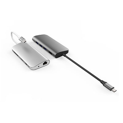 Cổng Chuyển Hyperdrive Power 9-In-1 USB-C Hub For Ipad Pro 2018, Macbook, Ultrabook & USB-C Devices (HD30F)