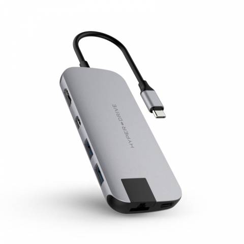 Cổng Chuyển Hyperdrive SLIM USB-C Multi Port Hub for MacBook, PC & Devices (HD247B)