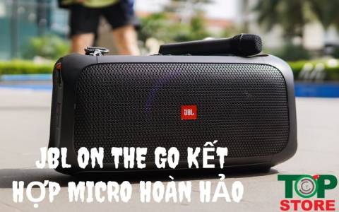 Loa JBL Partybox On The Go: Loa di động kết hợp micro hoàn hảo