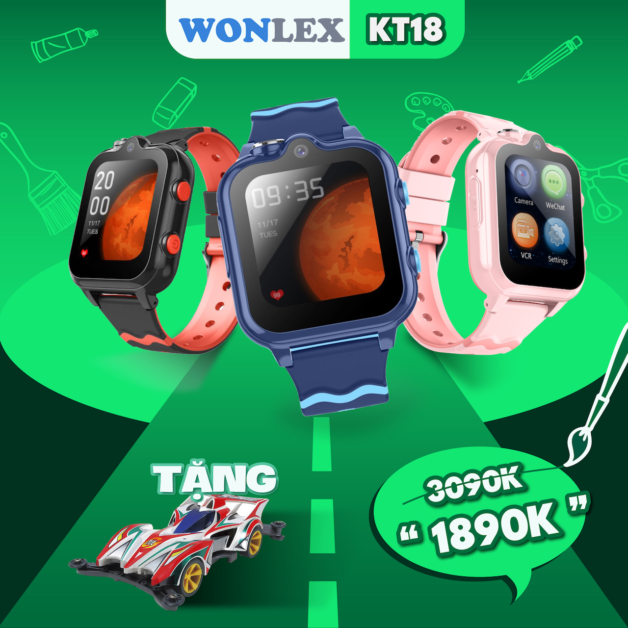 Đồng hồ định vị Wonlex KT18