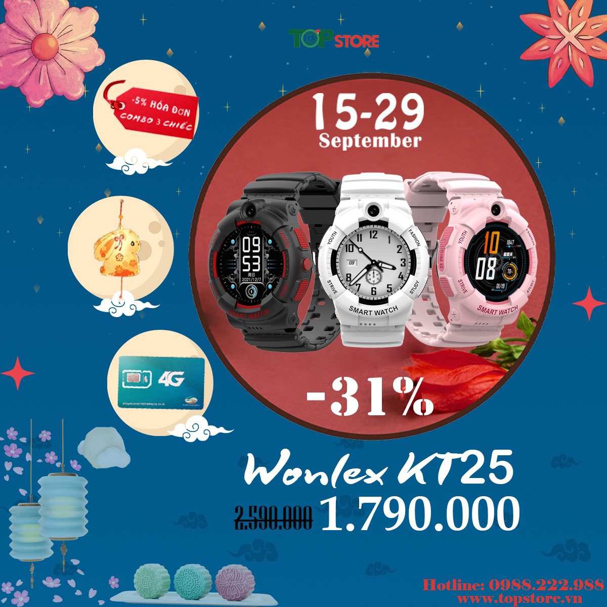 Đồng hồ định vị Wonlex KT25
