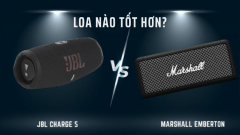Loa JBL Charge 5 vs Marshall Emberton. Cùng mức giá thì loa nào tốt hơn?