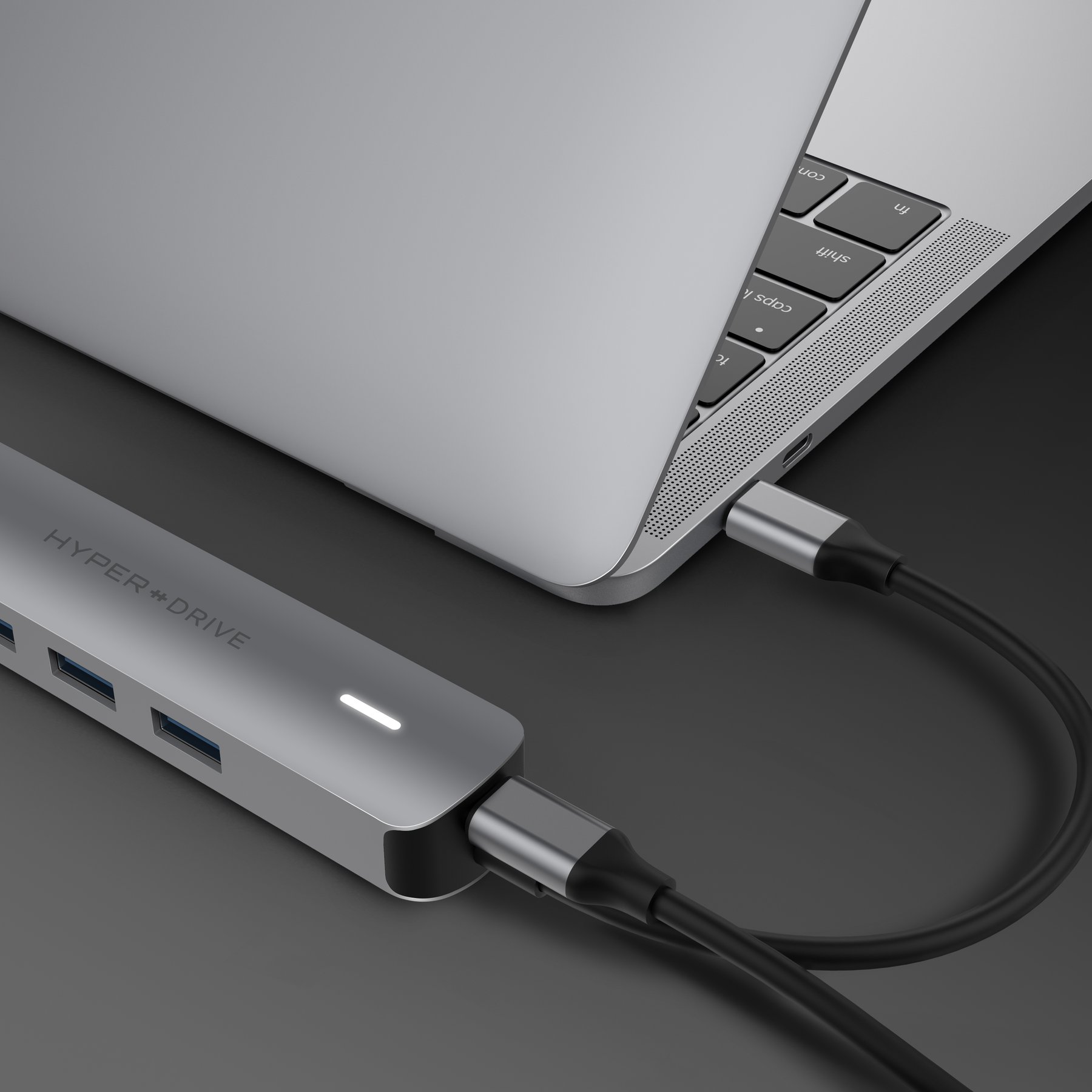 Cổng Chuyển HyperDrive 4K HDMI 6-in-1 USB-C Hub For MacBook/Ultrabook & USB-C Devices (HD233B)