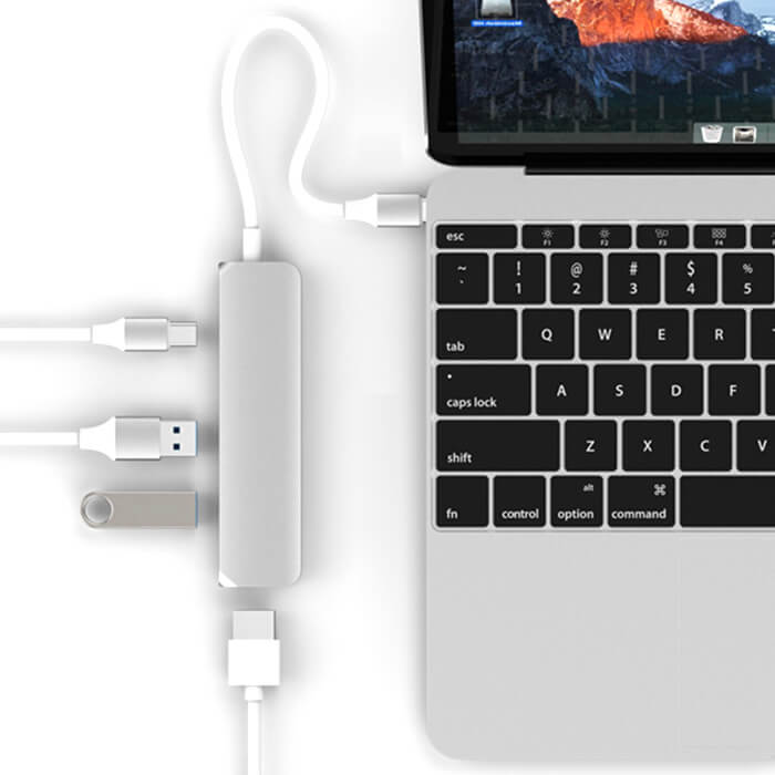 Cổng Chuyển Hyperdrive Bar 6-in-1 USB-C Hub (HD22E) For Macbook, Ipad Pro 2018, PC & Devices