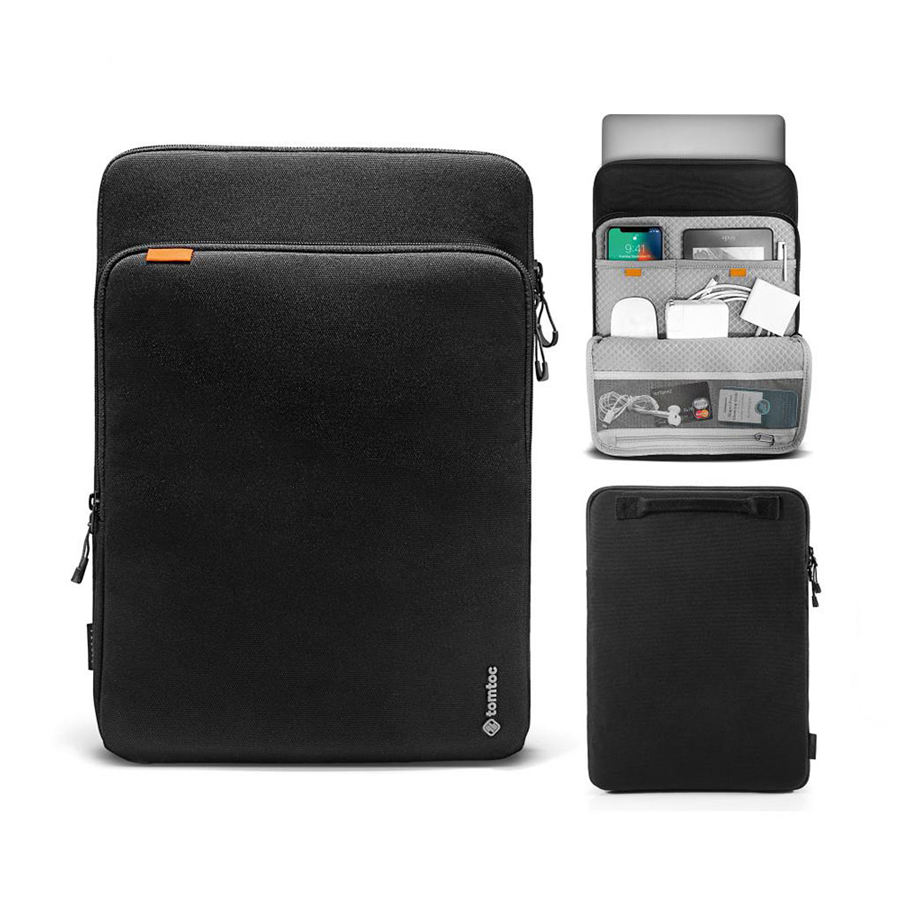 Túi Tomtoc (USA) 360° Protection Premium Macbook Pro/Air 13'' - Black (H13-C02D)    