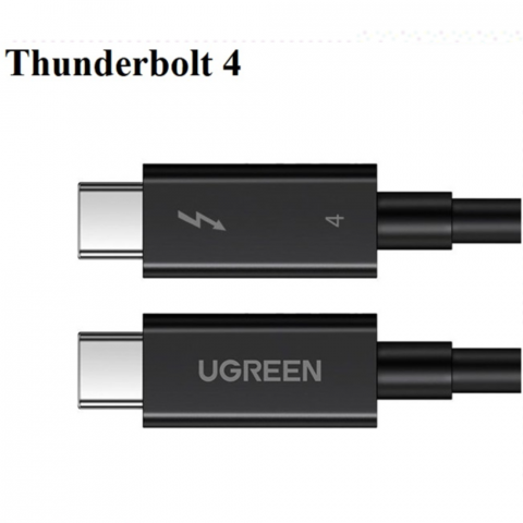 Cáp Thunderbolt 4 40Gbps 100W 0.8m Data Ugreen USS501