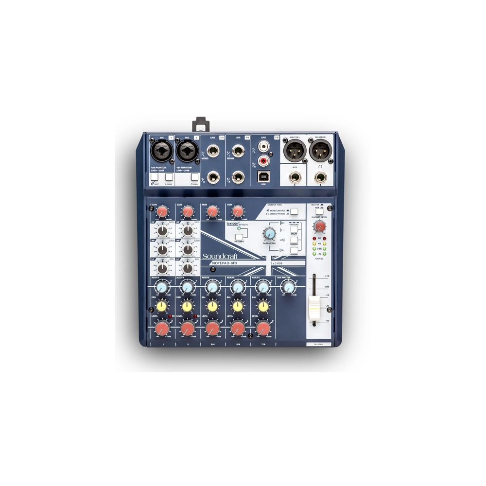 Mixer analog SOUNDCRAFT NOTEPAD-8FX - Hàng Chính hãng