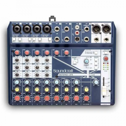 Mixer analog SOUNDCRAFT NOTEPAD-12FX - Hàng Chính hãng