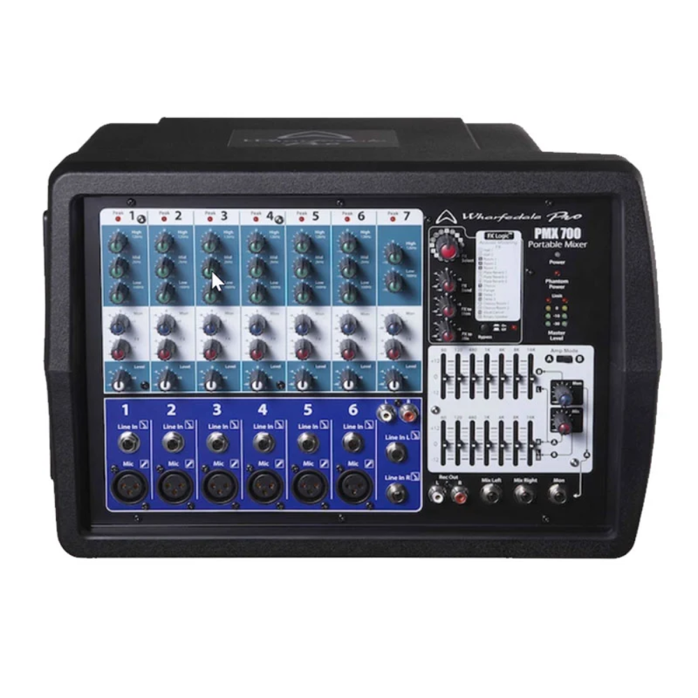 Mixer liền công suất Wharfedale Pro PMX 700 - Hàng Chính hãng