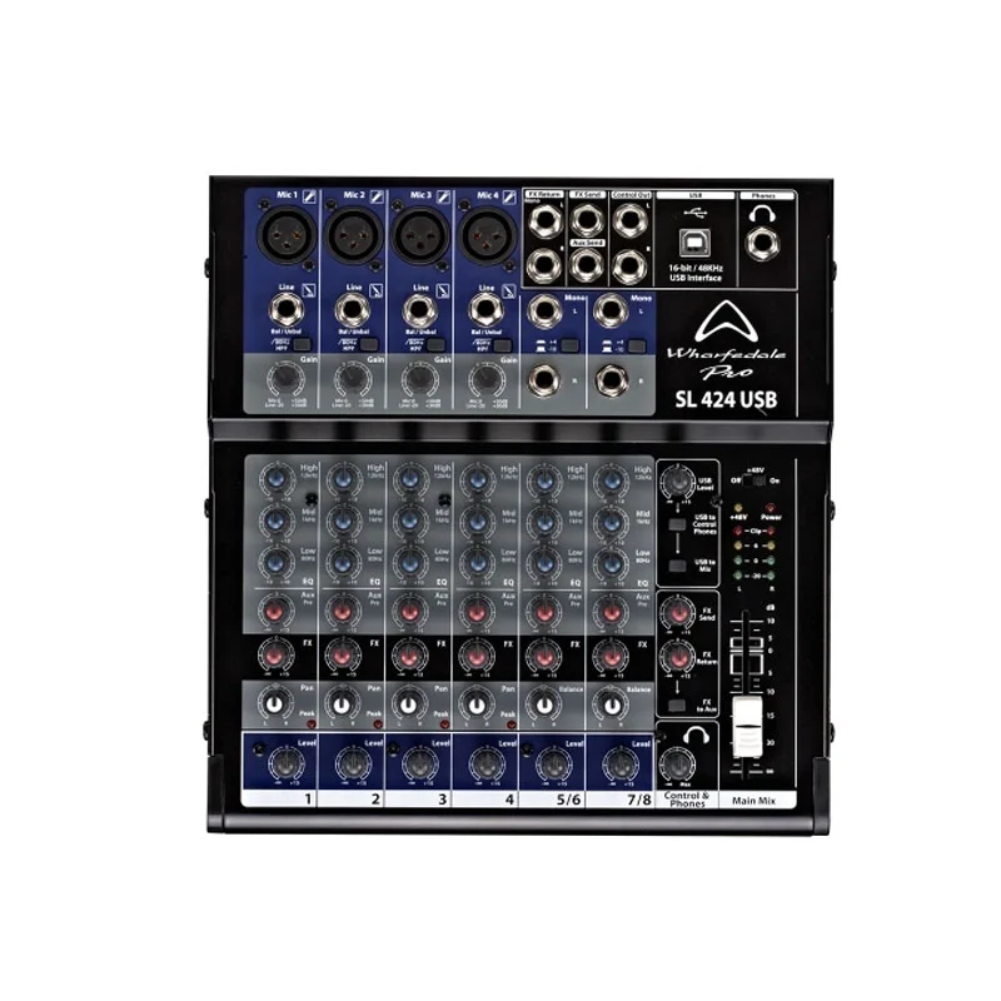 Mixer analog Wharfedale Pro SL424USB Chính Hãng