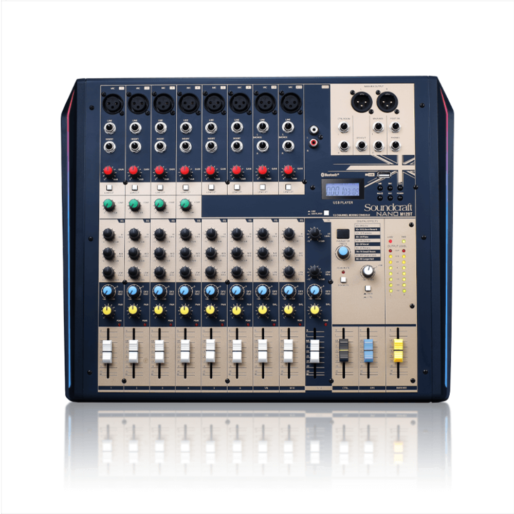 Mixer analog SOUNDCRAFT NANO M12BT Chính Hãng