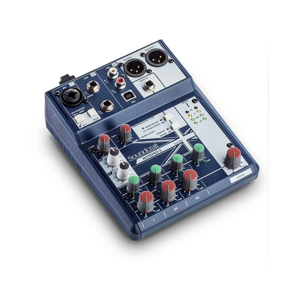 Mixer analog SOUNDCRAFT NOTEPAD-5 - Hàng Chính hãng