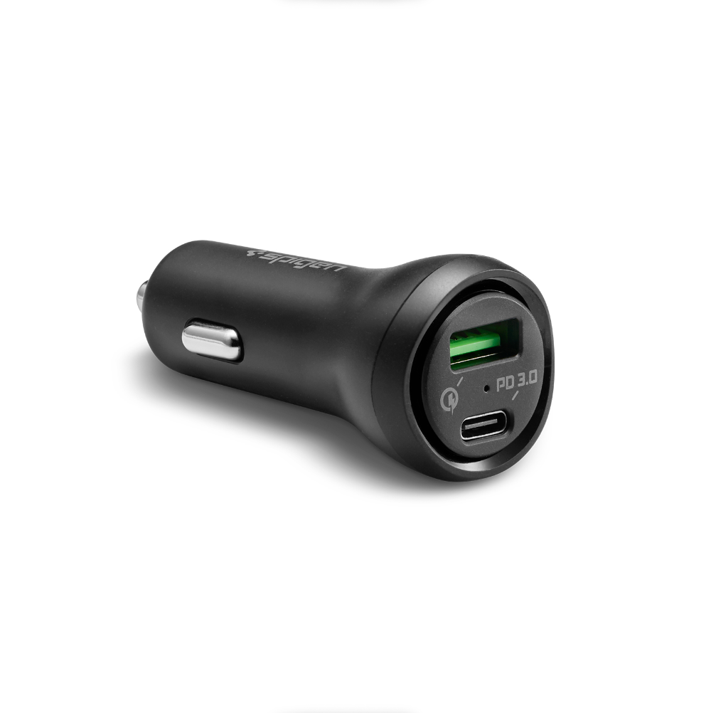 Tẩu Sạc Xe Hơi Spigen Steadiboost™ USB-C PD3.0 Car Charger (1C1A) 27W 000CP25597