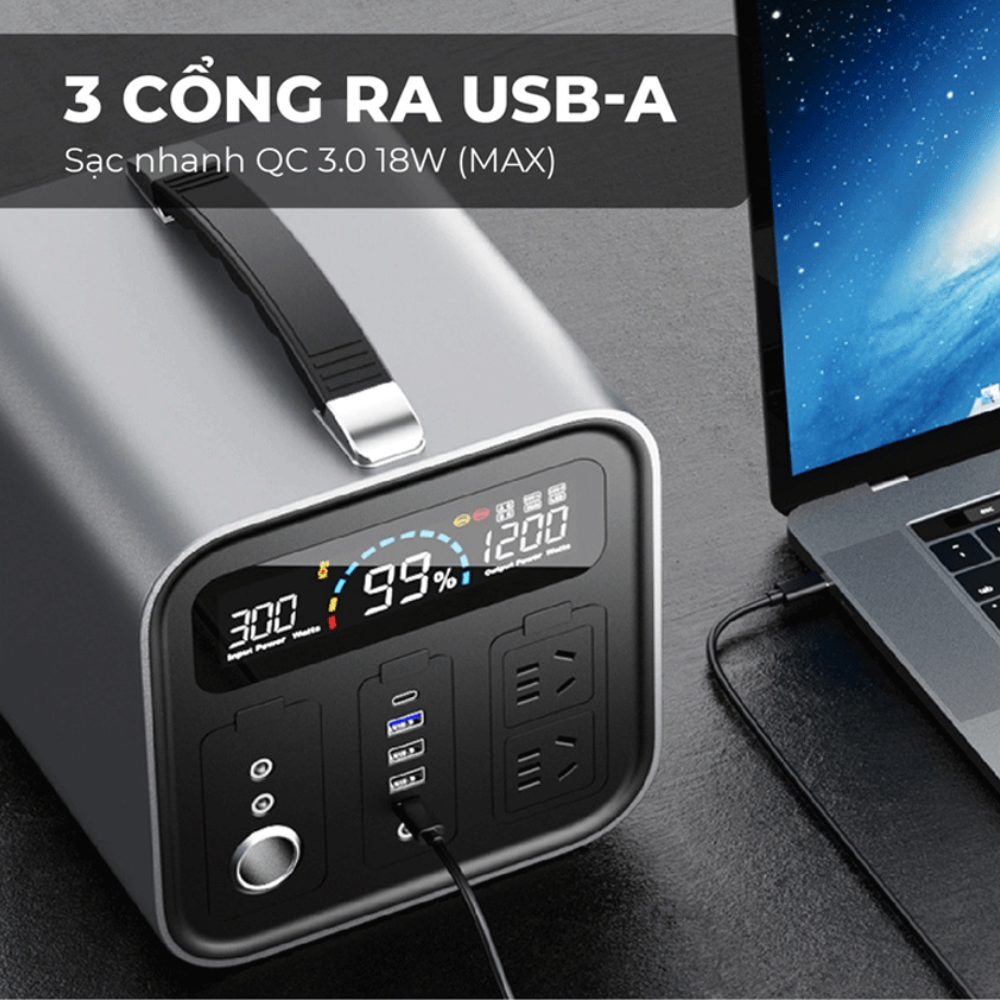 Trạm Sạc Dự Phòng Yoobao EN600S 135200mAh 220V/600W