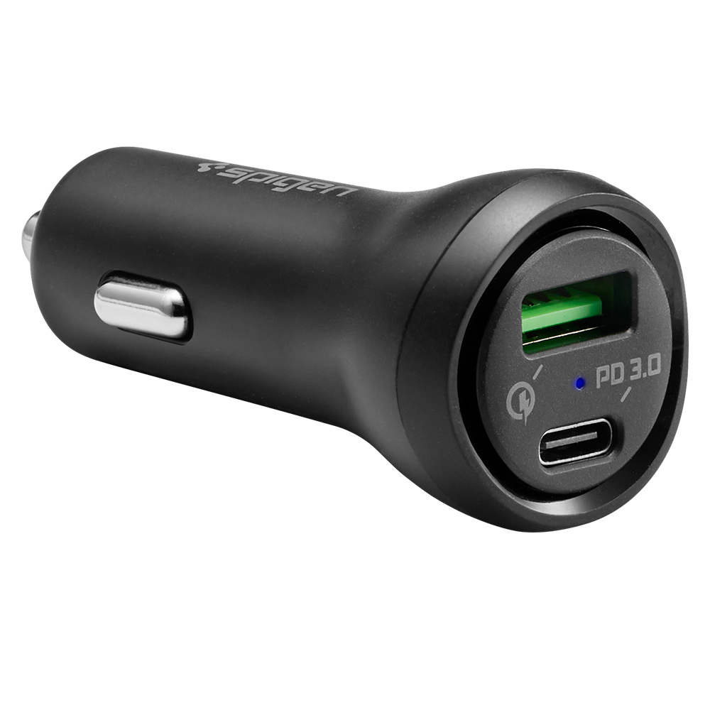 Tẩu Sạc Xe Hơi Spigen Steadiboost™ USB-C PD3.0 Car Charger (1C1A) 27W 000CP25597