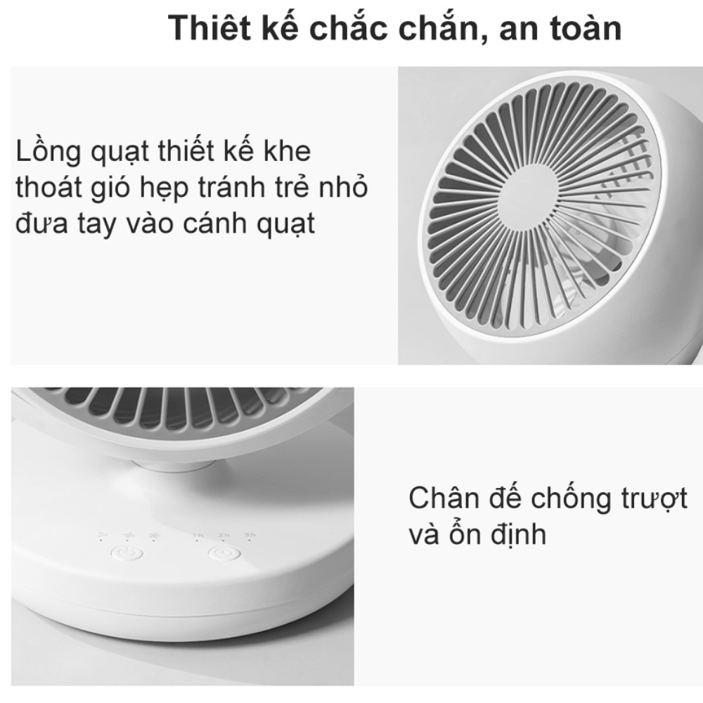 Quạt Tích Điện Mini Để Bàn Xiaomi Lydsto XD-ZMXHS02