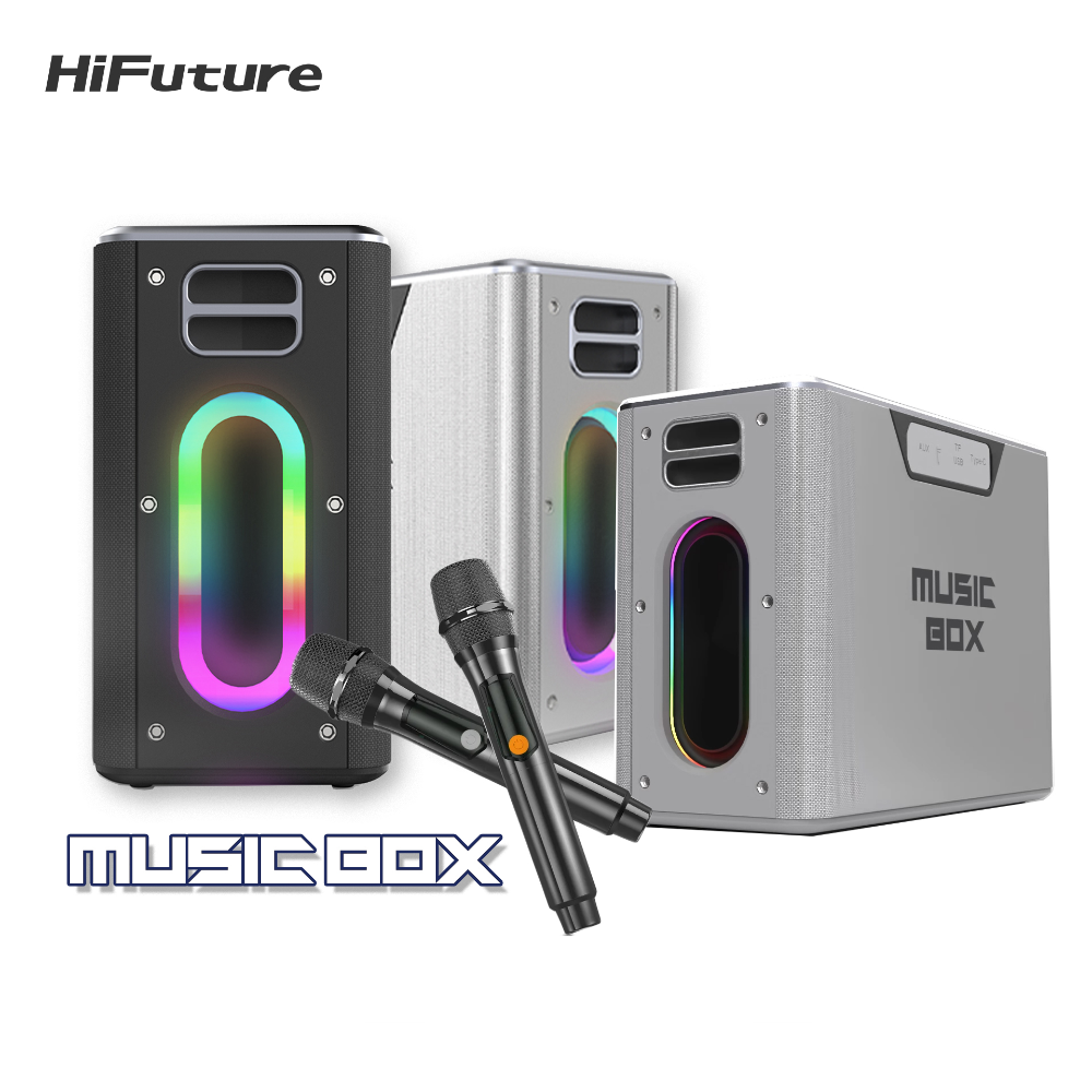 Loa Karaoke Di Động HiFuture Musicbox 100W ( Kèm 2 Micro Wireless)